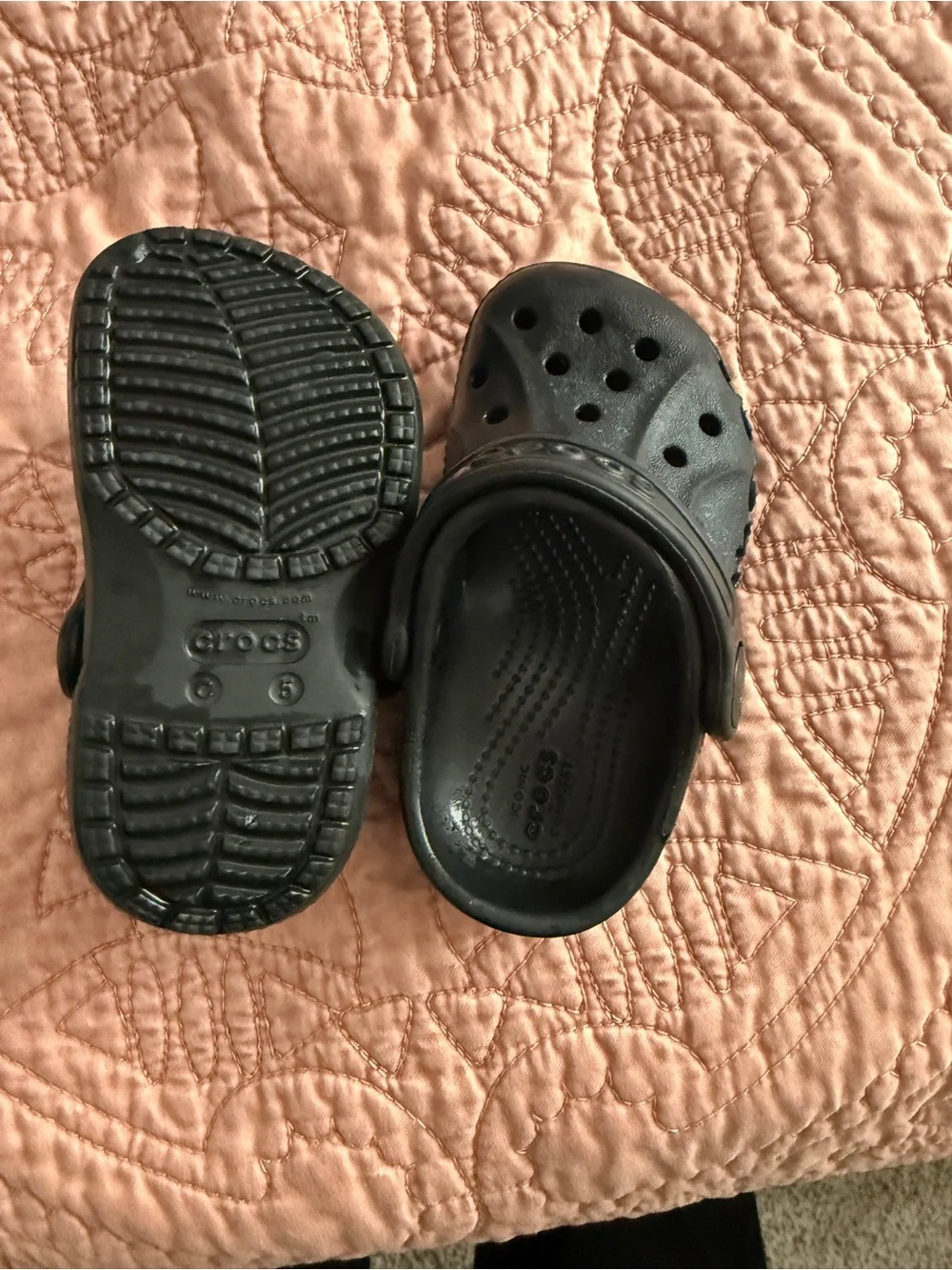 Black Kids Crocs - size 5C